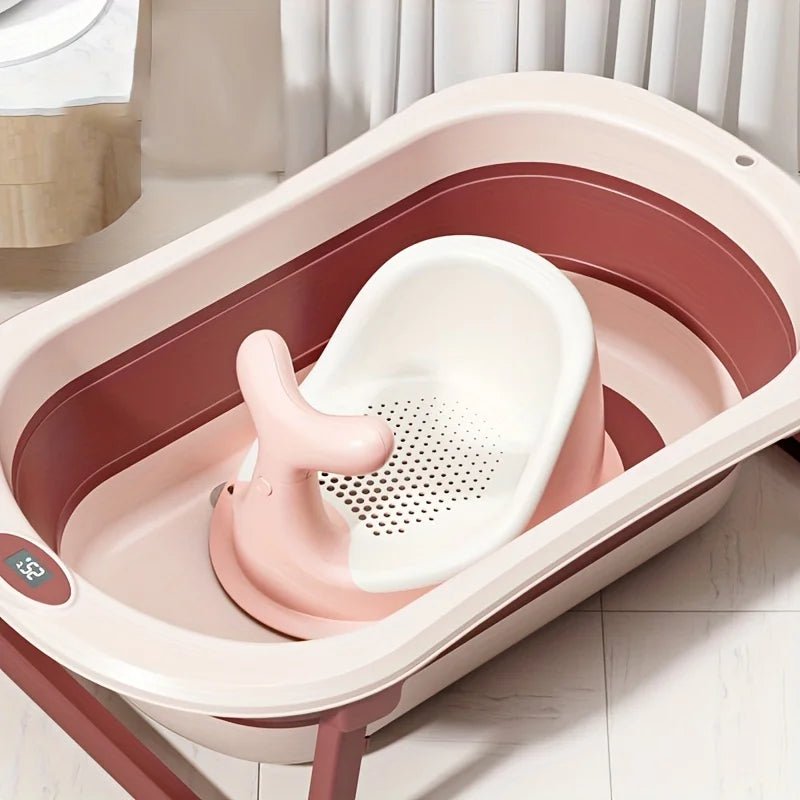 Baignoire pliable pour bébé rose | BabeBaino™ - bebemerveille.com