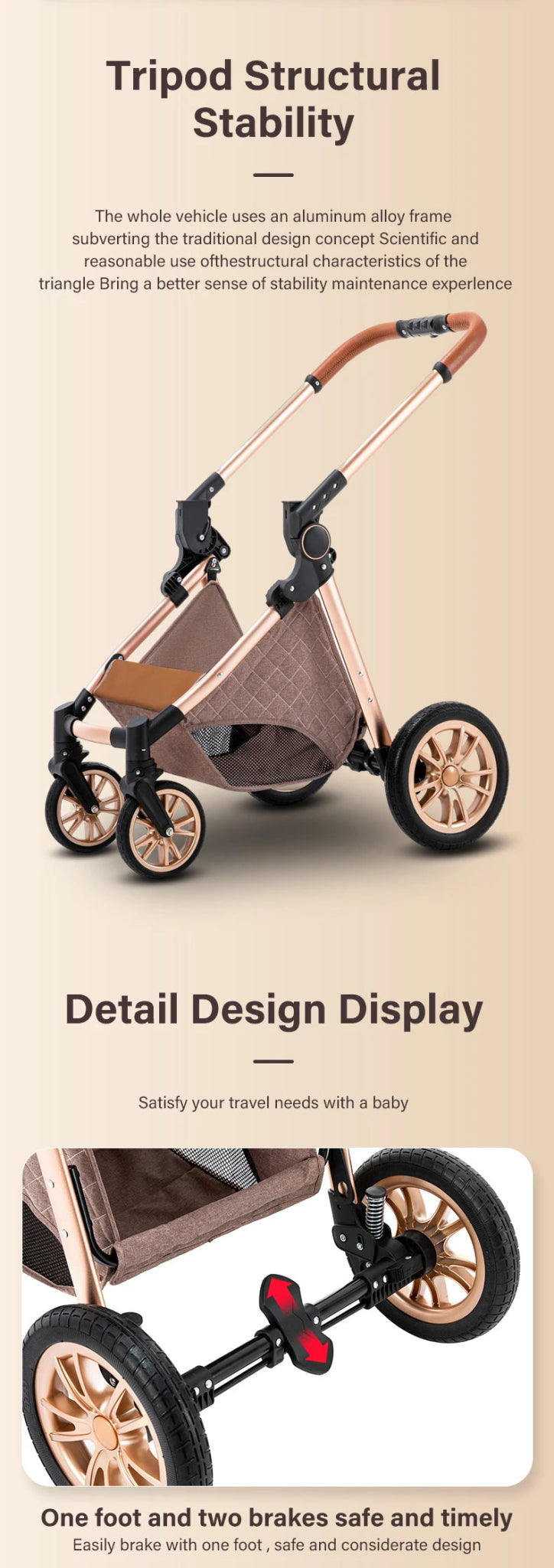 Poussette de Luxe pour Bébé | Poussette Parfaite™ - bebemerveille.com