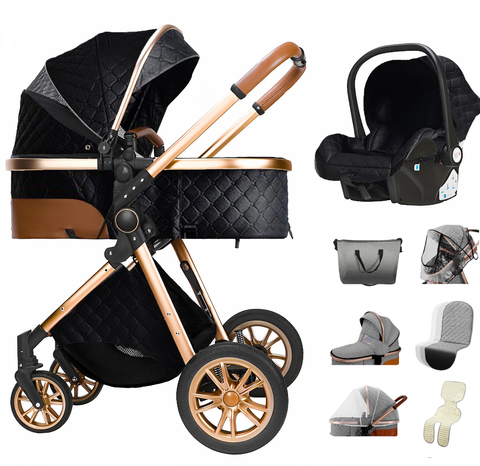 Poussette de discount luxe pour bebe
