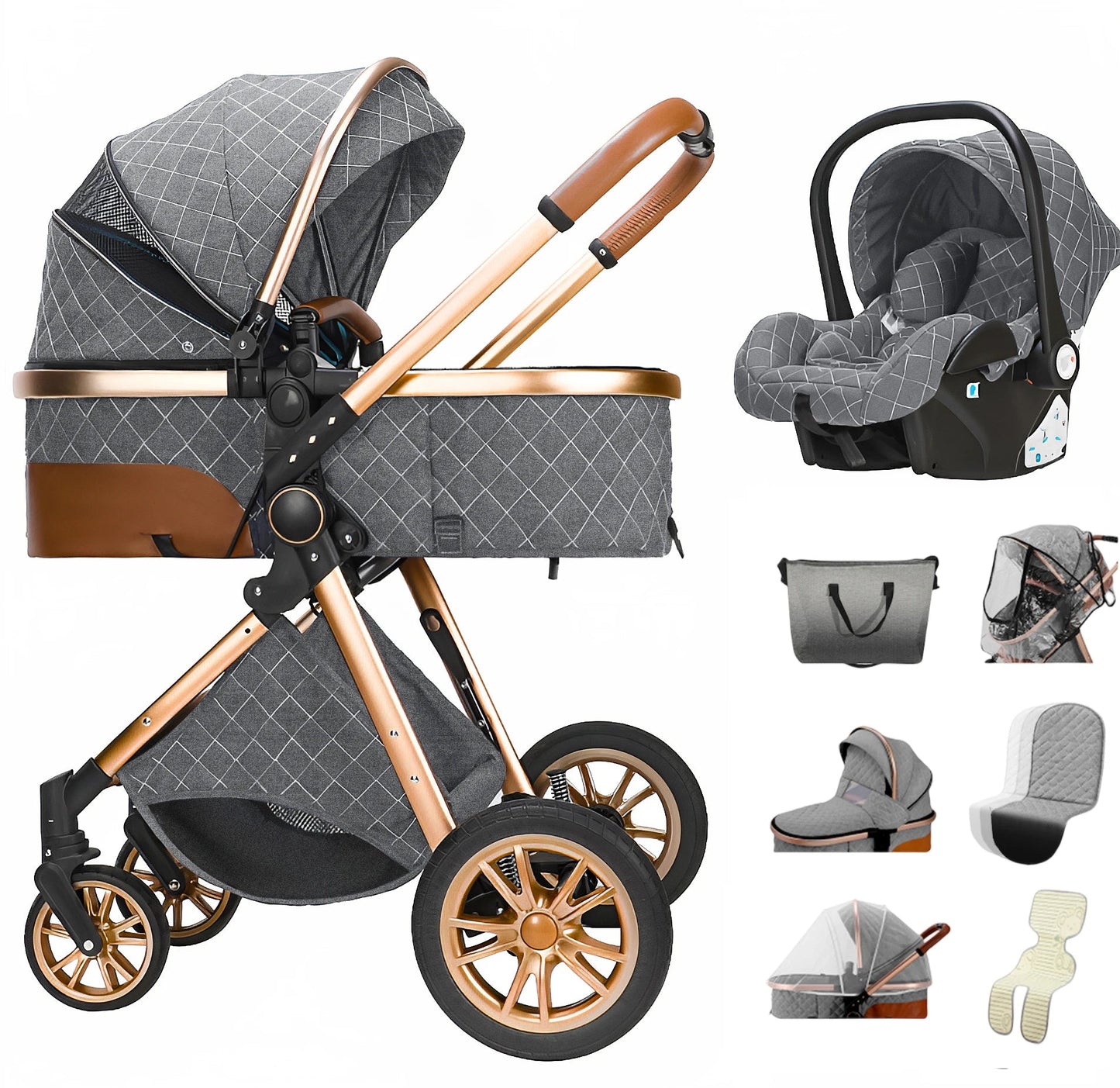 Poussette de Luxe pour Bébé | Poussette Parfaite™ - bebemerveille.com